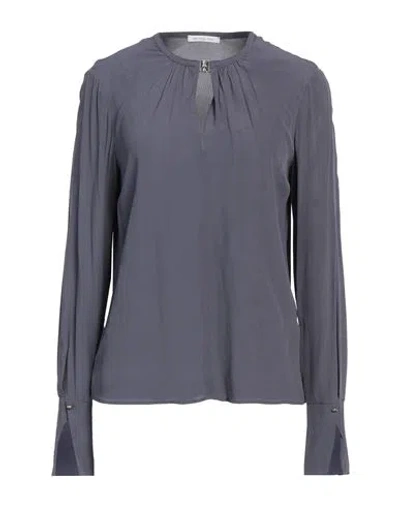 Patrizia Pepe Woman Top Lead Size 10 Viscose In Grey