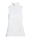 Patrizia Pepe Woman Top Light Grey Size 1 Viscose, Polyester, Polyamide, Elastane In Grey