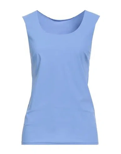 Patrizia Pepe Woman Top Lilac Size 3 Polyamide, Elastane In Blue