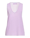 Patrizia Pepe Woman Top Lilac Size 8 Polyester In Purple