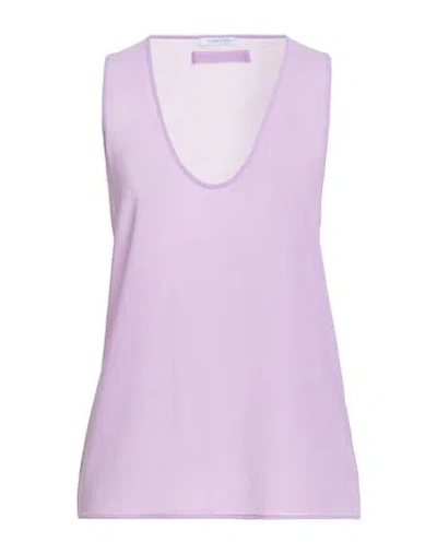 Patrizia Pepe Woman Top Lilac Size 8 Polyester In Purple