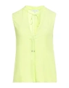 Patrizia Pepe Woman Top Acid Green Size 2 Viscose In Green