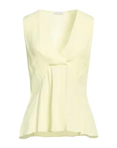 Patrizia Pepe Woman Top Lime Green Size 8 Viscose