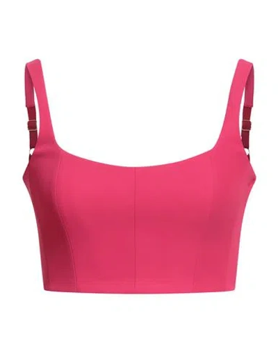 Patrizia Pepe Woman Top Magenta Size 4 Polyester, Elastane In Pink