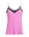 Patrizia Pepe Woman Top Magenta Size 6 Viscose, Cotton, Polyamide