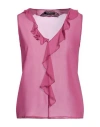 Patrizia Pepe Woman Top Mauve Size 6 Silk In Purple