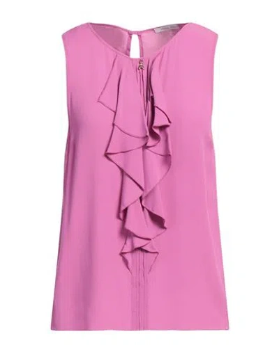 Patrizia Pepe Woman Top Mauve Size 6 Viscose In Purple