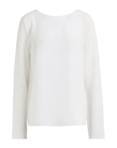 Patrizia Pepe Woman Top Off White Size 10 Silk