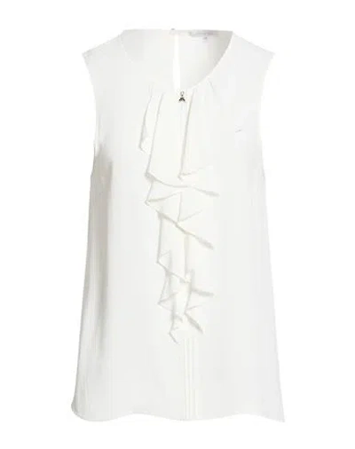 Patrizia Pepe Woman Top Off White Size 8 Viscose