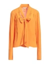 Patrizia Pepe Woman Top Orange Size 6 Viscose