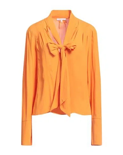 Patrizia Pepe Woman Top Orange Size 6 Viscose