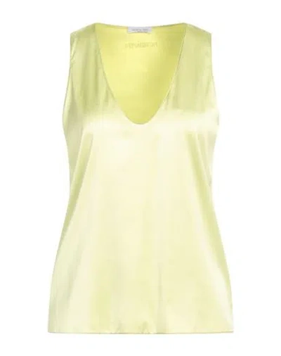 Patrizia Pepe Woman Top Pastel Yellow Size 6 Viscose, Polyamide, Elastane