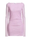 Patrizia Pepe Woman Top Pink Size 1 Polyester, Elastane