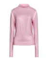 Patrizia Pepe Woman Top Pink Size 2 Viscose, Elastane, Glass
