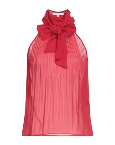 Patrizia Pepe Woman Top Red Size 6 Polyester In Red