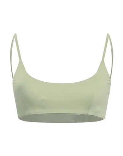 Patrizia Pepe Woman Top Sage Green Size 2 Polyester, Elastane