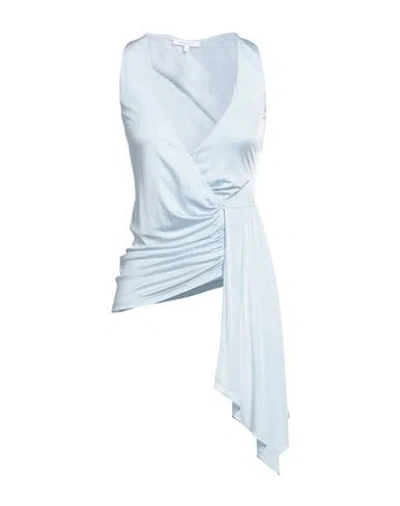 Patrizia Pepe Woman Top Sky Blue Size 0 Viscose