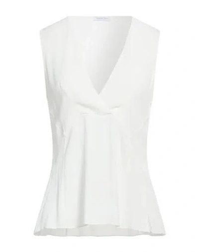 Patrizia Pepe Woman Top White Size 10 Viscose