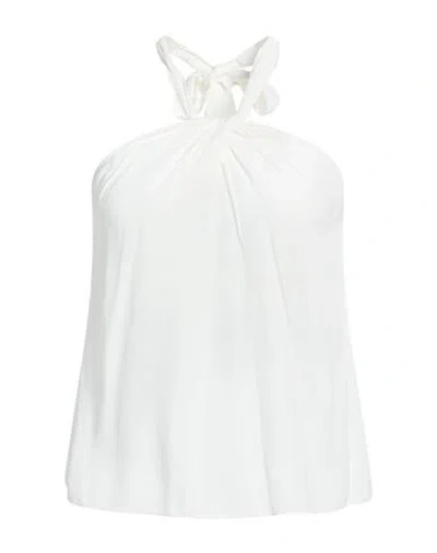 Patrizia Pepe Woman Top White Size 10 Viscose