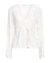 Patrizia Pepe Woman Top White Size 10 Viscose