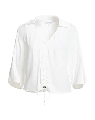 Patrizia Pepe Woman Top White Size 2 Viscose