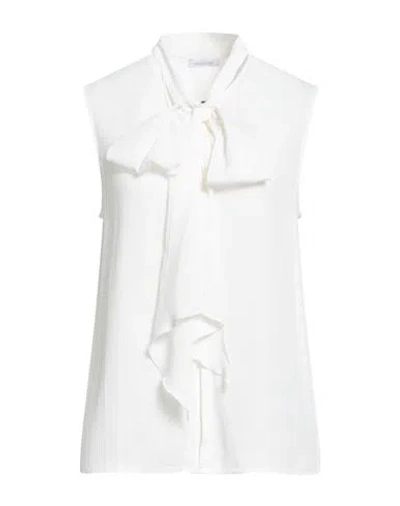 Patrizia Pepe Woman Top White Size 8 Viscose