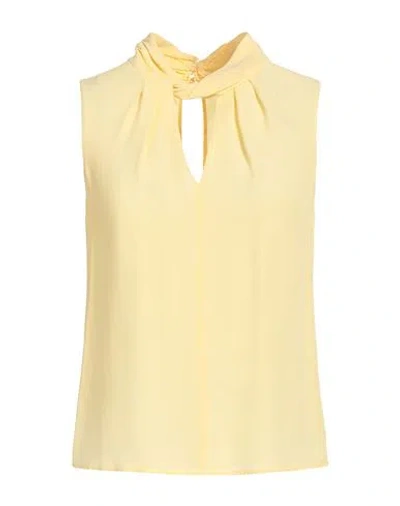 Patrizia Pepe Woman Top Yellow Size 6 Viscose