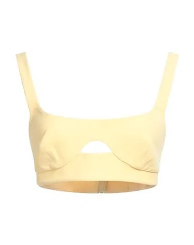 Patrizia Pepe Woman Top Yellow Size 8 Viscose, Elastane