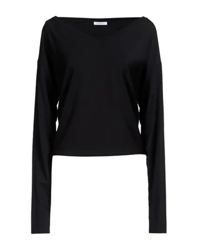 Patrizia Pepe Woman T-shirt Black Size 1 Viscose, Elastane