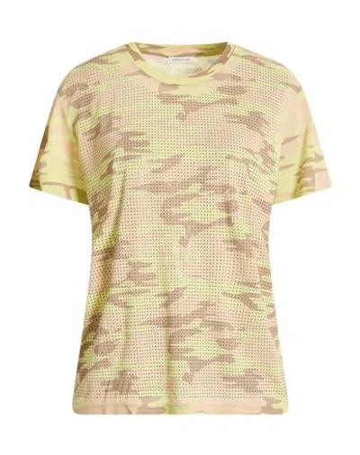 Patrizia Pepe Woman T-shirt Light Green Size 3 Modal, Metal In Neutral