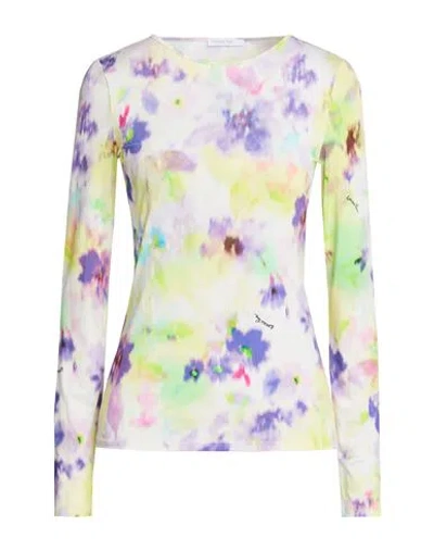 Patrizia Pepe Woman T-shirt Purple Size 1 Polyester, Elastane