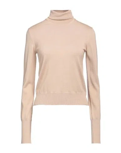 Patrizia Pepe Woman Turtleneck Beige Size 0 Wool