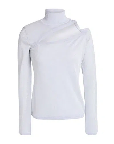 Patrizia Pepe Woman Turtleneck Light Grey Size 0 Viscose, Polyester, Polyamide, Elastane