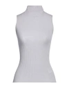 Patrizia Pepe Woman Turtleneck Light Grey Size 1 Wool In Grey