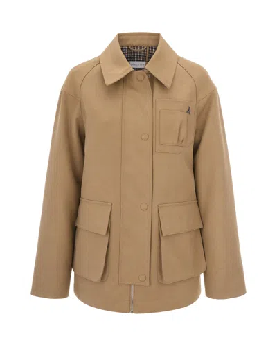 Patrizia Pepe Women's Utility Shirt Jacket In Anomaly Beige