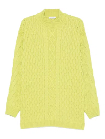 Patrizia Pepe Wool-blend Sweater In Green