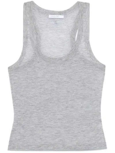Patrizia Pepe Wool Tank Top In Grey