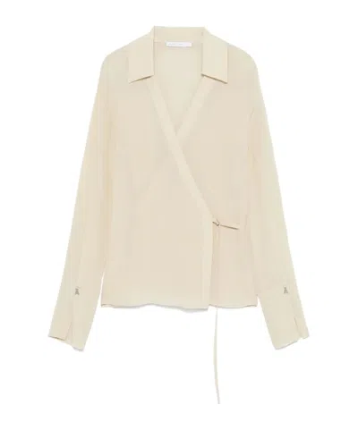 PATRIZIA PEPE WRAP BLOUSE
