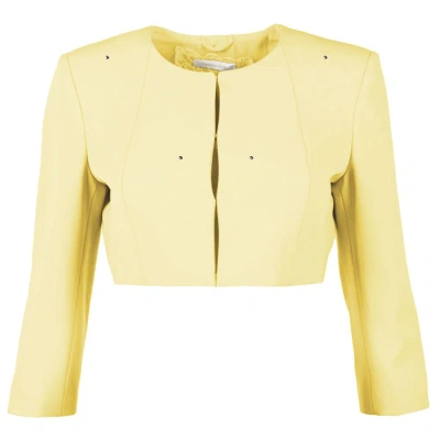 Patrizia Pepe Yellow Polyester Suits & Blazer