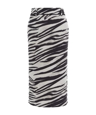 Patrizia Pepe Zebra-print Skirt In No