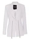 Patrizia Pepe Light Blue Jacket In Grey