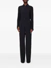 Patrizia Pepe Zip-fastening Jumpsuit In Black