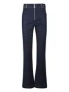 Patrizia Pepe Zip-fly Buckle-fastening Jeans In Blue