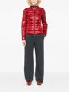 Patrizia Pepe Zip-front Puffer Jacket In Red