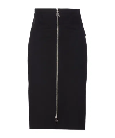 PATRIZIA PEPE ZIP-FRONT SKIRT