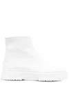 Patrizia Pepe Zip-up Ankle Boots In Weiss