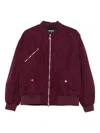Patrizia Pepe Zip-up Bomber Jacket In Red