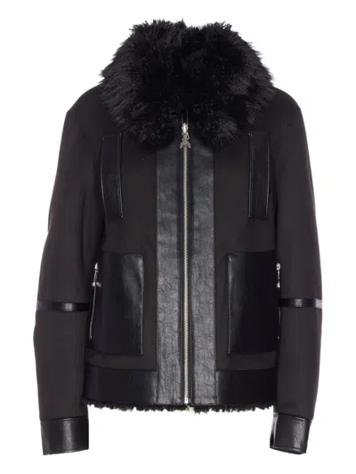 PATRIZIA PEPE ZIP-UP FAUX FUR JACKET