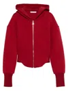 Patrizia Pepe Zip-up Hoodie In Red