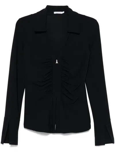 Patrizia Pepe Zipped Shirt In Black